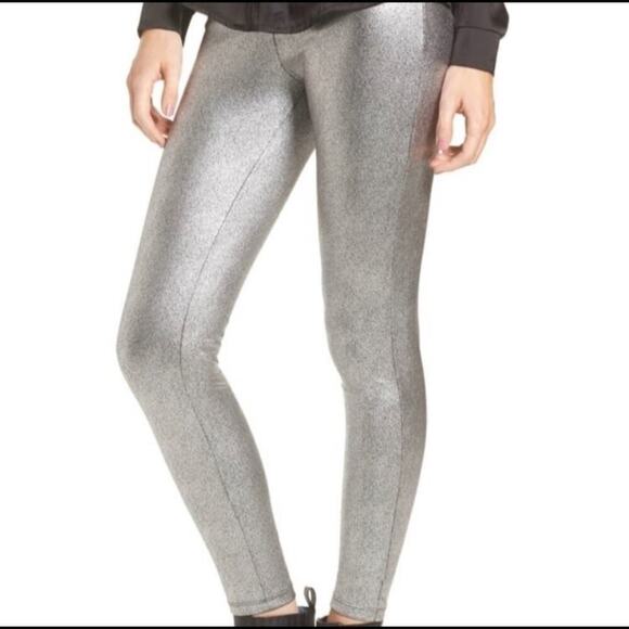 NWT Nordstrom Metallic Shine Skinny Leggings XS - Picture 6 of 6